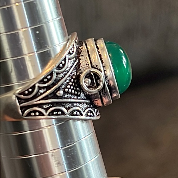 #391 Green Onyx Poison ☠️ Handcrafted Ring 💍 Size 10 NWOT - Picture 12 of 14